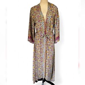 KARMA HIGHWAY NWT Women’s Floral BohoStyle Loungewear, KimonoStyle, Soft Pastels